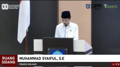 Fraksi Golkar Soroti Pendapatan dan Belanja Pemkot Ternate Tak Rasional 