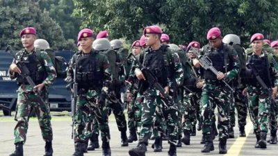 Prajurit Brigif Marinir Diterjunkan Amankan Wilayah Maluku Utara