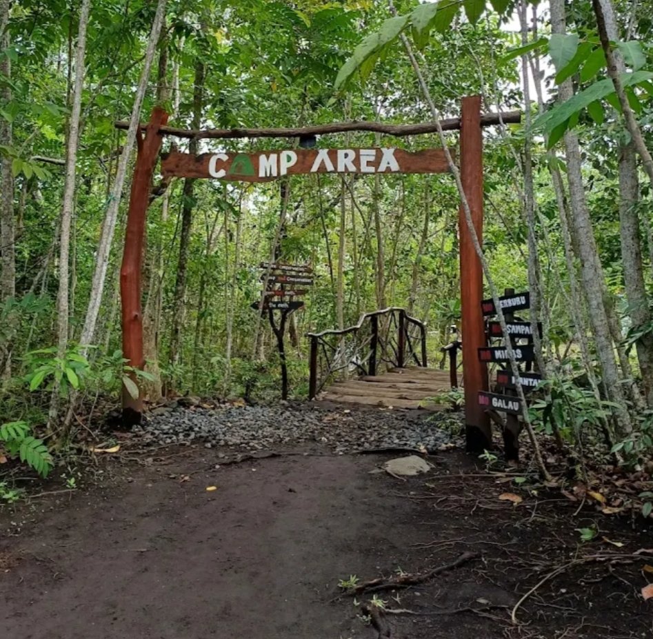 Kawasan camp area di ekowisata Pulo Tareba, Kota Ternate / Dok : Istimewa