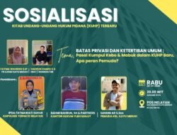 Pemuda Kayu Merah Sosialisasikan KUHP Baru ke Masyarakat