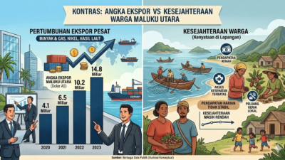 Kontras Angka Ekspor Dan Kesejahteraan Warga Maluku Utara 